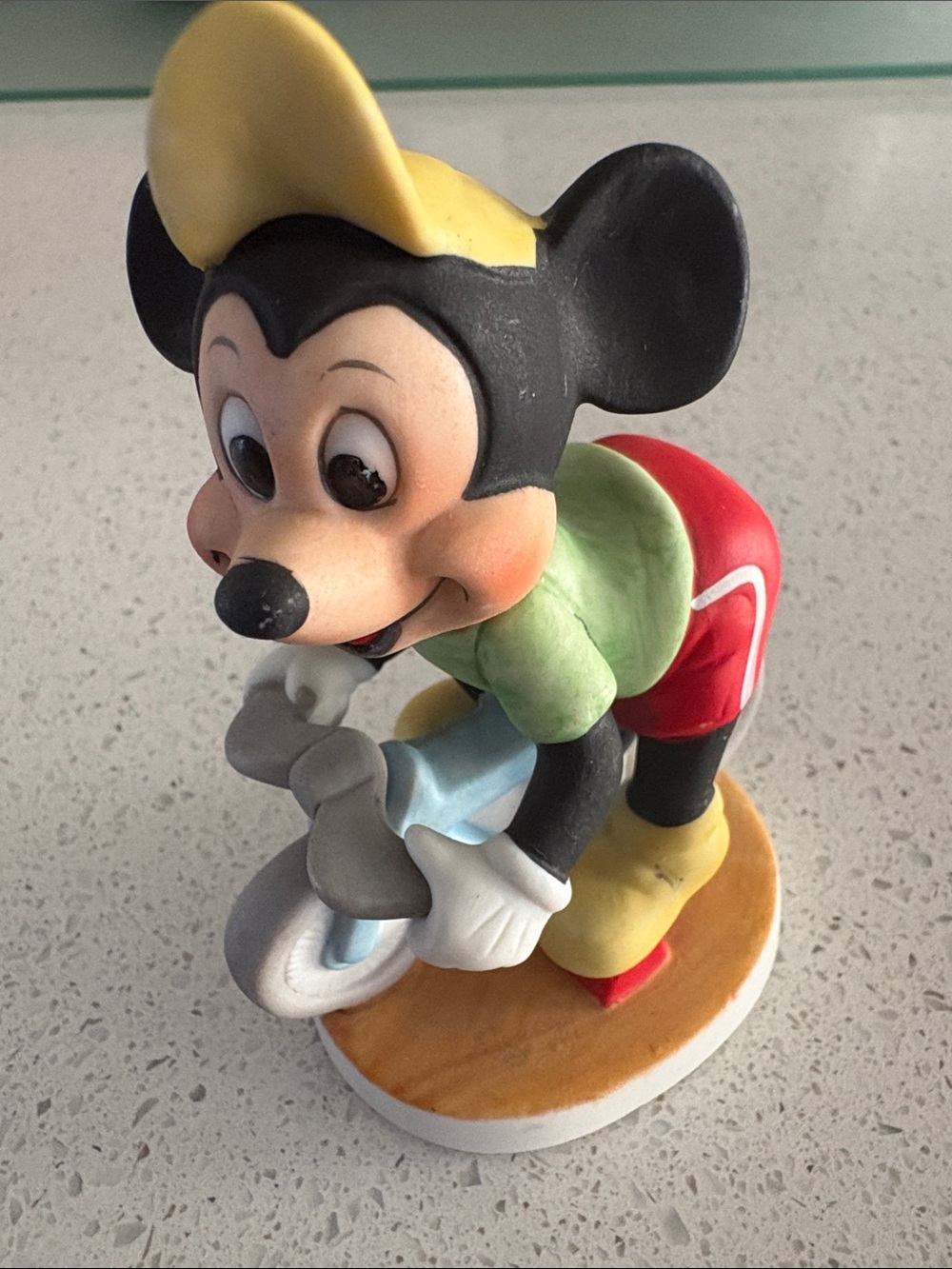 Vintage Classic Mickey Mouse Figure - Red, Yellow & Green